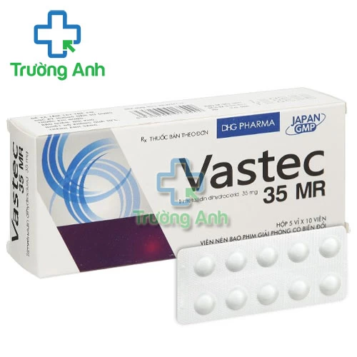 Vastec 35 MR - Thuốc điều trị đau thắt ngực ổn định